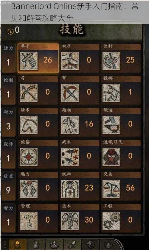 Bannerlord Online新手入门指南：常见和解答攻略大全